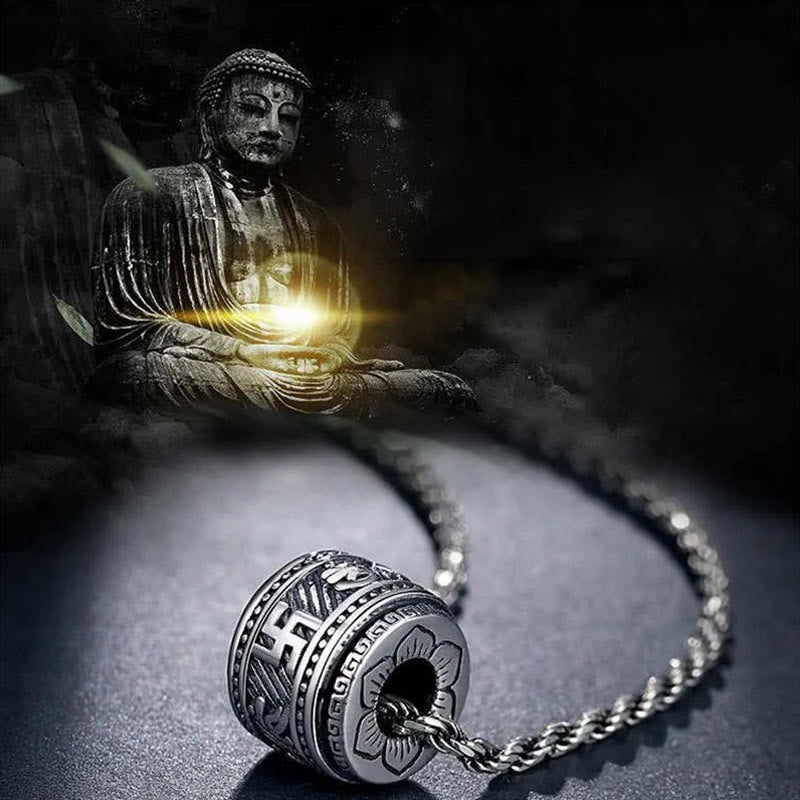 Tibet Om Mani Padme Hum Protection Necklace Pendant