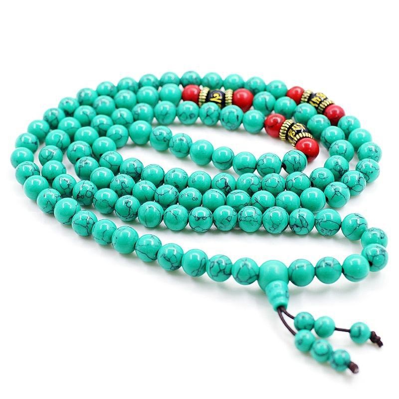 Tibetan Turquoise Purification Necklace Mala