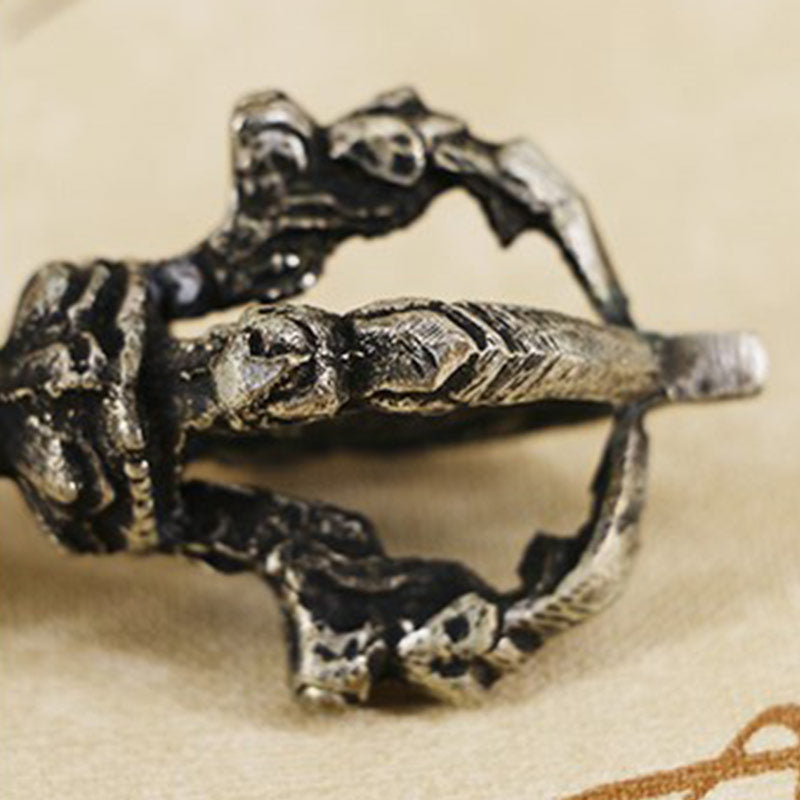 Tibetan Meditation Bell and Vajra Dorje Copper Decoration Set