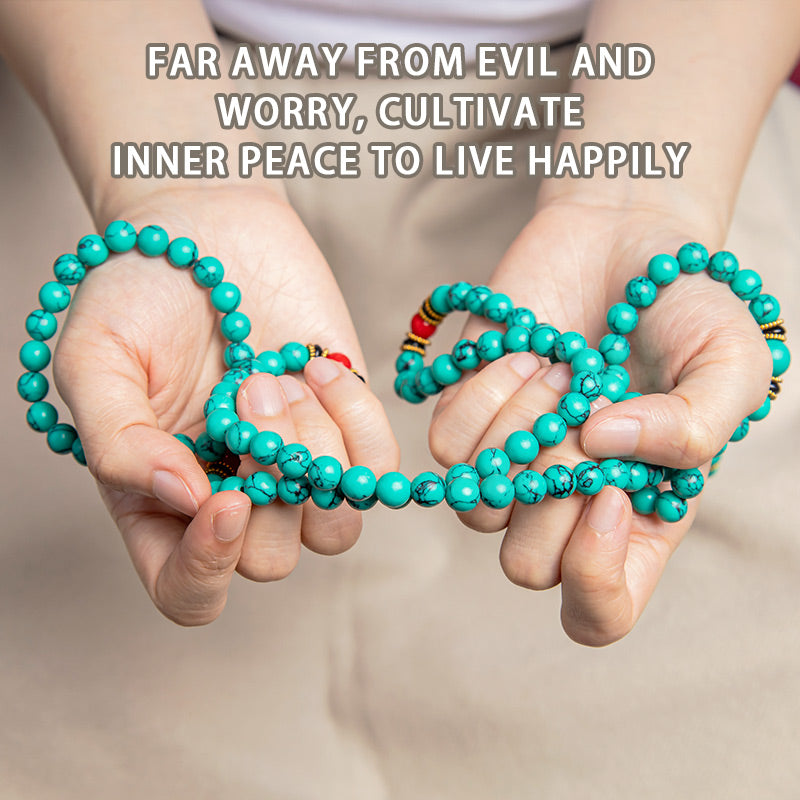 Tibetan Turquoise Mala Bracelet