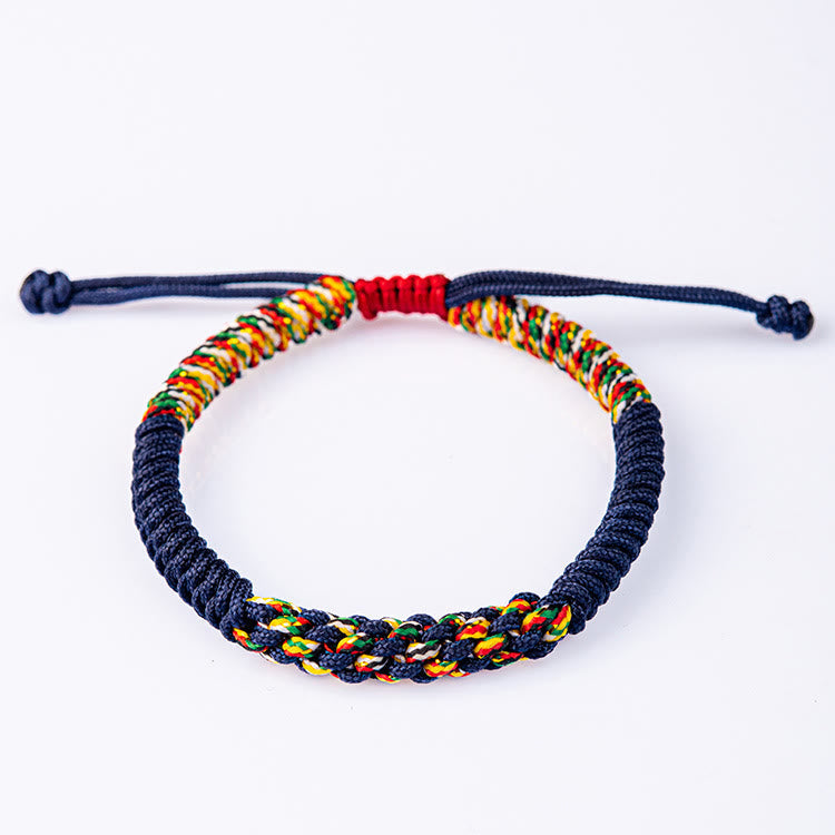 Tibetan Handmade Colorful King Kong Knot Luck Braid String Bracelet