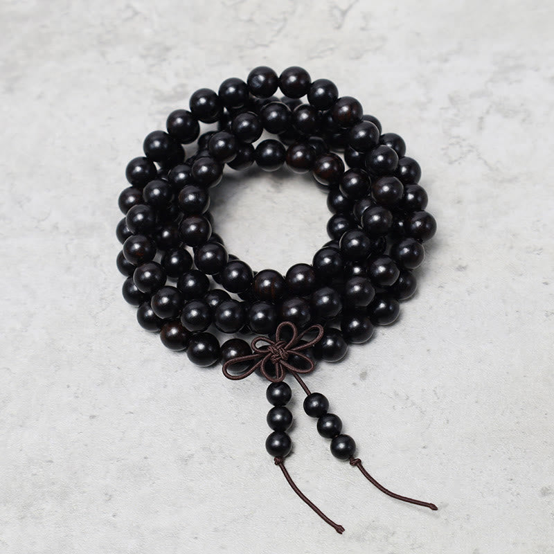 108 Mala Beads Bracelet Prayer Meditation Sandalwood Elastic