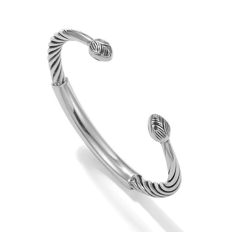 Tibetan Om Mani Padme Hum Heart Sutra Purity Cuff Bracelet