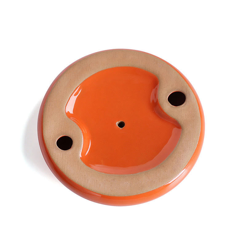Persimmon Ceramic Meditation Incense Burner Incense Holders