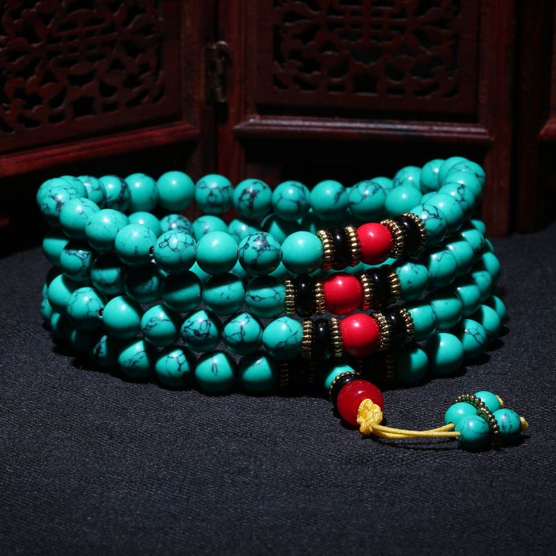 Tibetan Turquoise Mala Bracelet