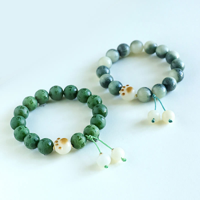 Bodhi Seed Om Mani Padme Hum Carved Harmony Bracelet