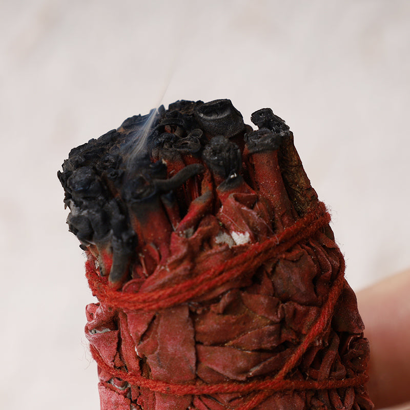Dragon's Blood Sage Smudge Stick for Home Negative Energy Cleansing Incense Meditation Rituals