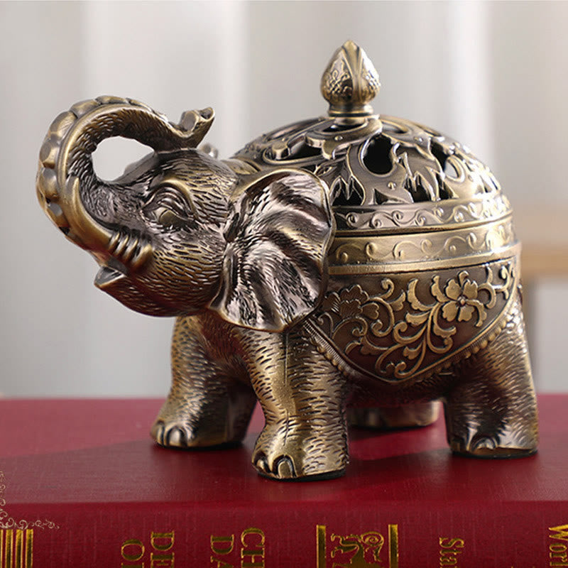 Elephant Alloy Incense Holder Home Decoration Incense Burner