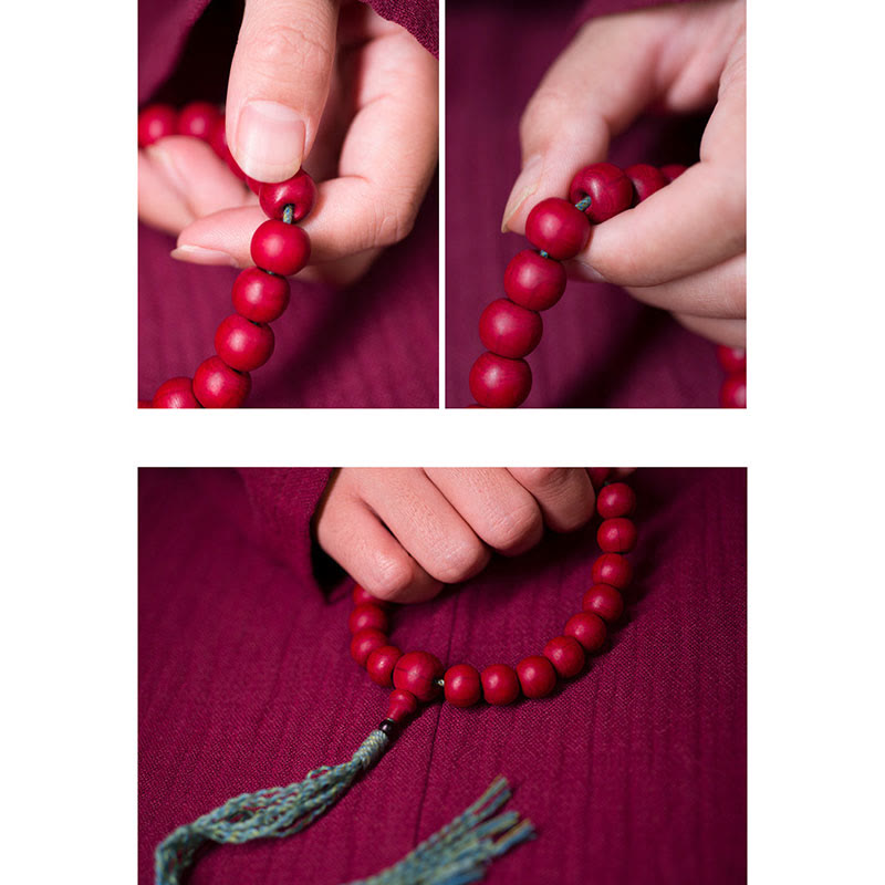 Abelia Biflora Wood Warding Off Evil Spirits Wrist Mala