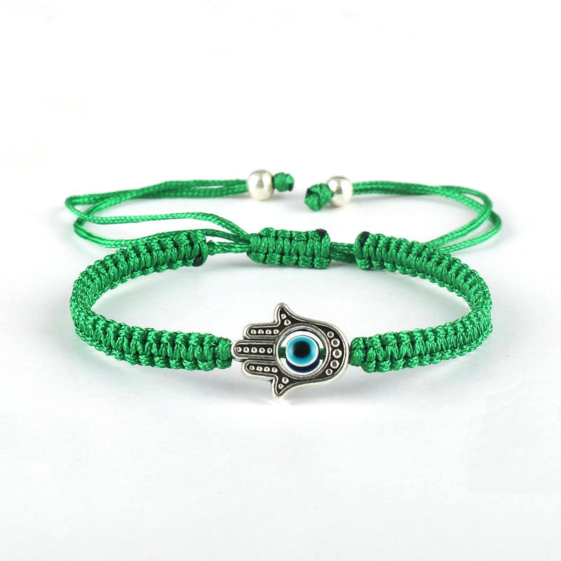 Handmade Hamsa Symbol Protection Luck String Bracelet