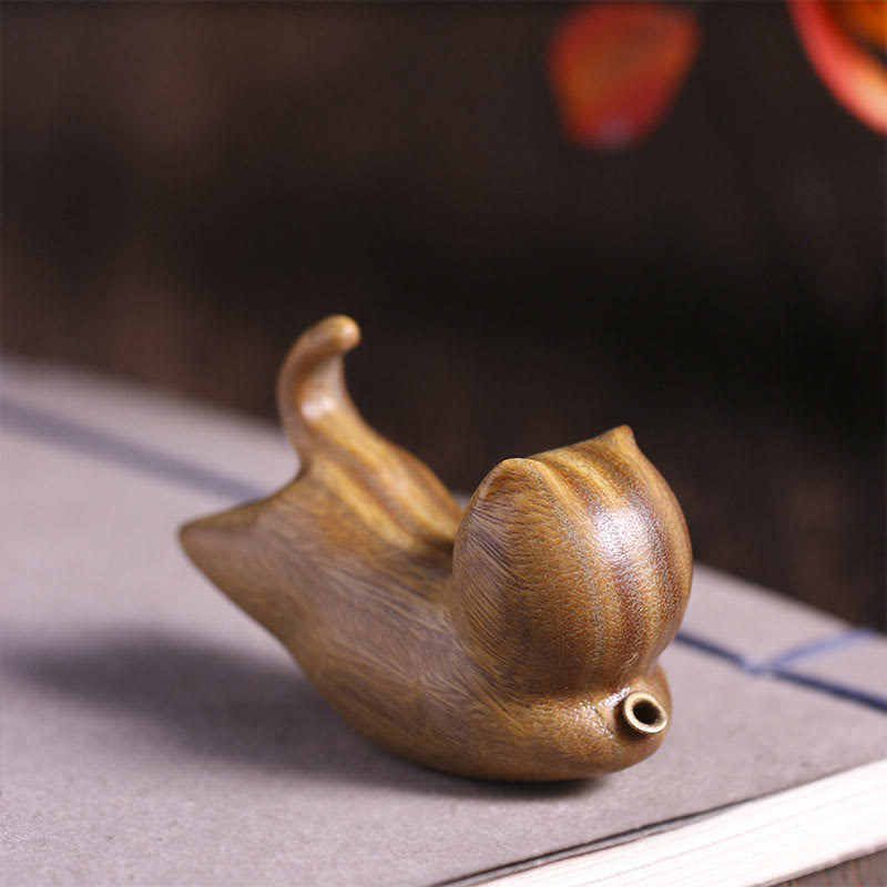 Green Sandalwood Cute Cat Pattern Soothing Stick Incense Burner Decoration