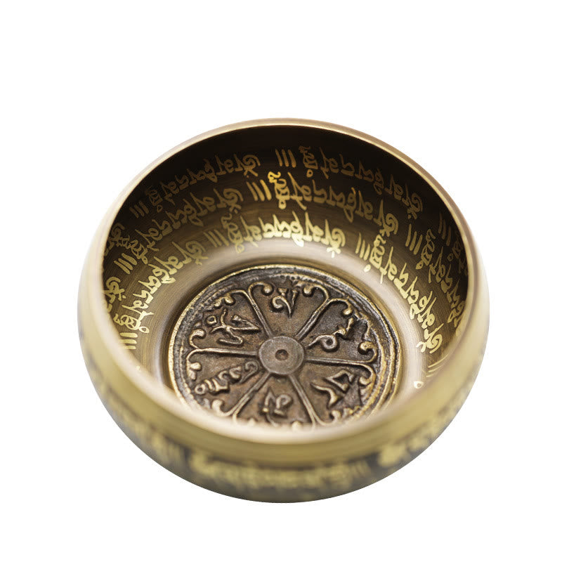 Tibetan Meditation Sound Bowl Handcrafted for and Mindfulness Singing Bowl Set