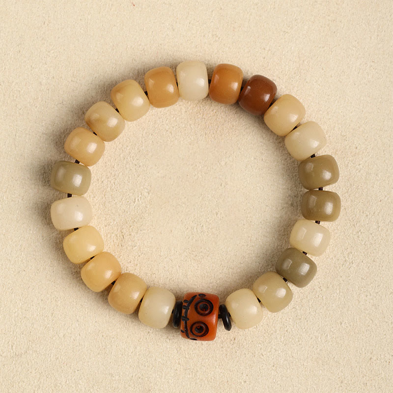 Natural Bodhi Seed The Lord of the Corpse Forest Om Mani Padme Hum Wisdom Bracelet