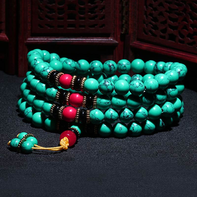 Tibetan Turquoise Mala Bracelet