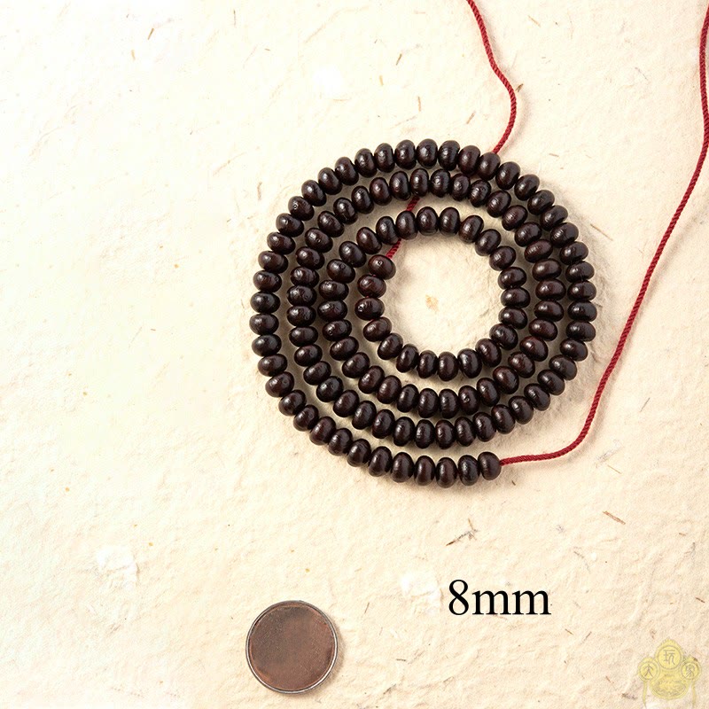 Natural Tibet 108 Mala Beads Purple Bodhi Seed Wealth Bracelet