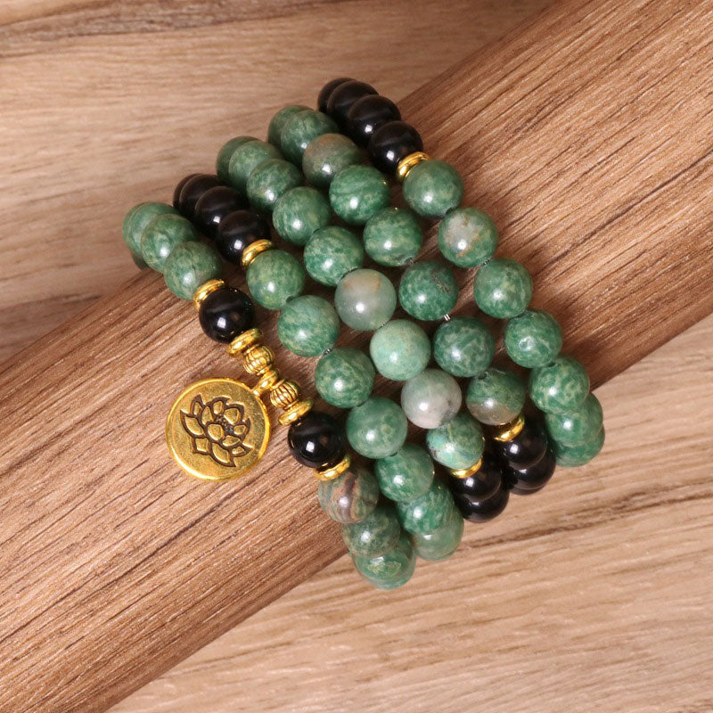 108 Beads Natural Agate Mala Bracelet