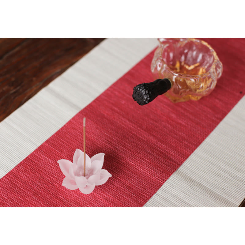 Mini Lotus Liuli Crystal Meditation Stick Incense Burner