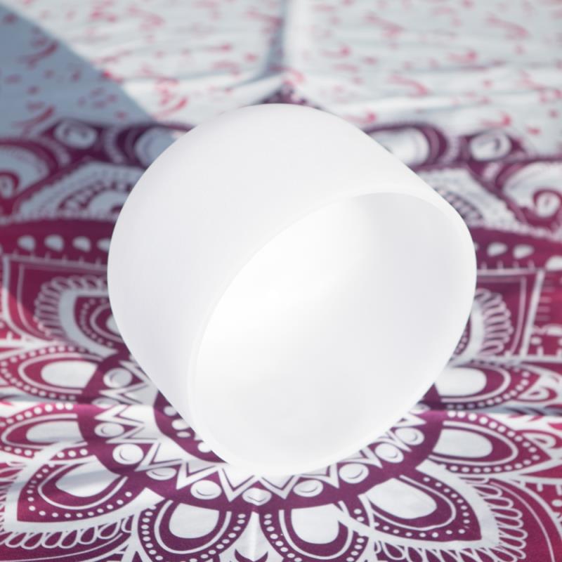 Tibetan Crystal Sound Bowl Handcrafted for Yoga and Meditation Singing Bowl