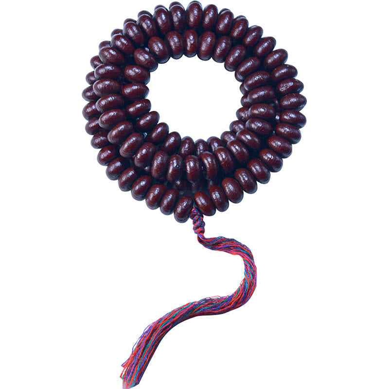 Natural Tibet 108 Mala Beads Purple Bodhi Seed Wealth Bracelet