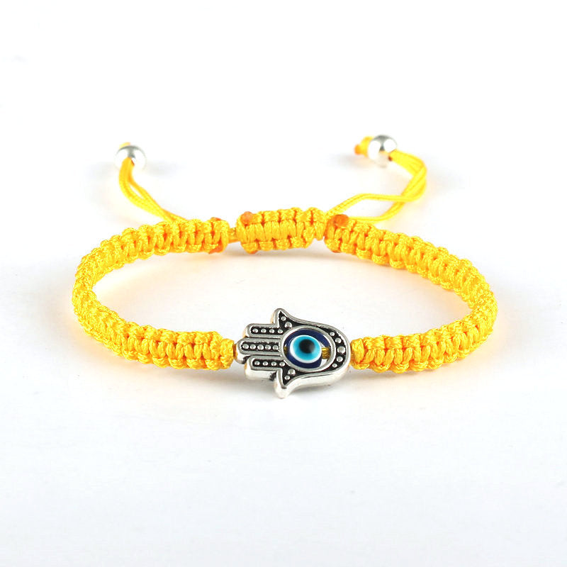 Handmade Hamsa Symbol Protection Luck String Bracelet