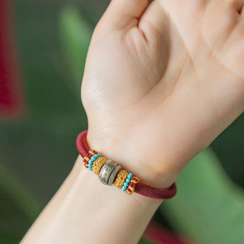 Handmade Tibetan Amulet King Kong Knot Luck Protection Braided Bracelet