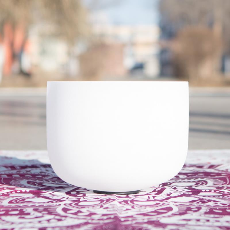 Tibetan Crystal Sound Bowl Handcrafted for Yoga and Meditation Singing Bowl