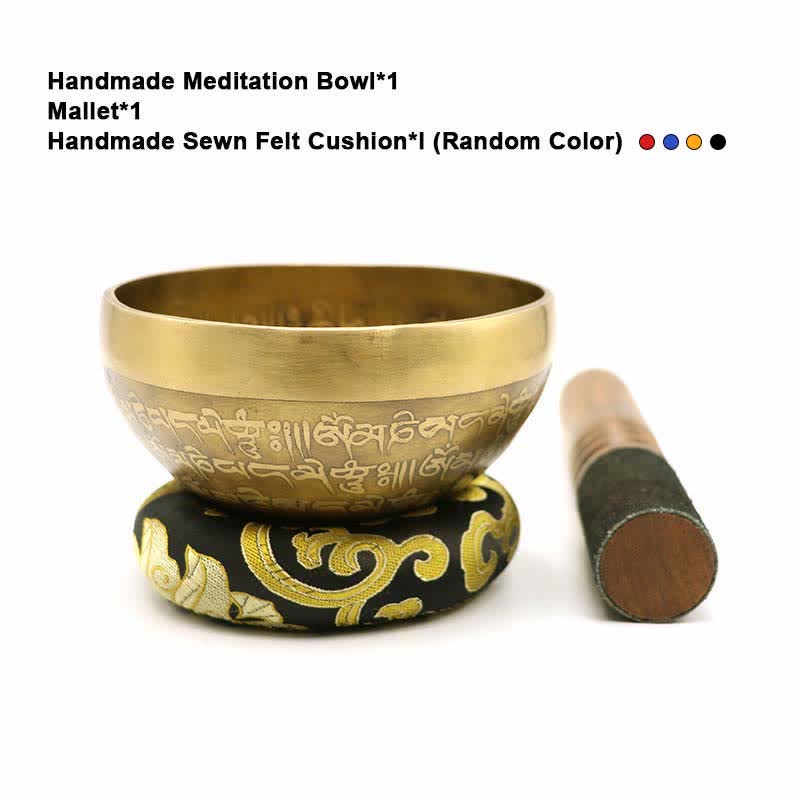 Sutra Singing Bowl Handcrafted for and Meditation Positive Energy Sound Bowl Set