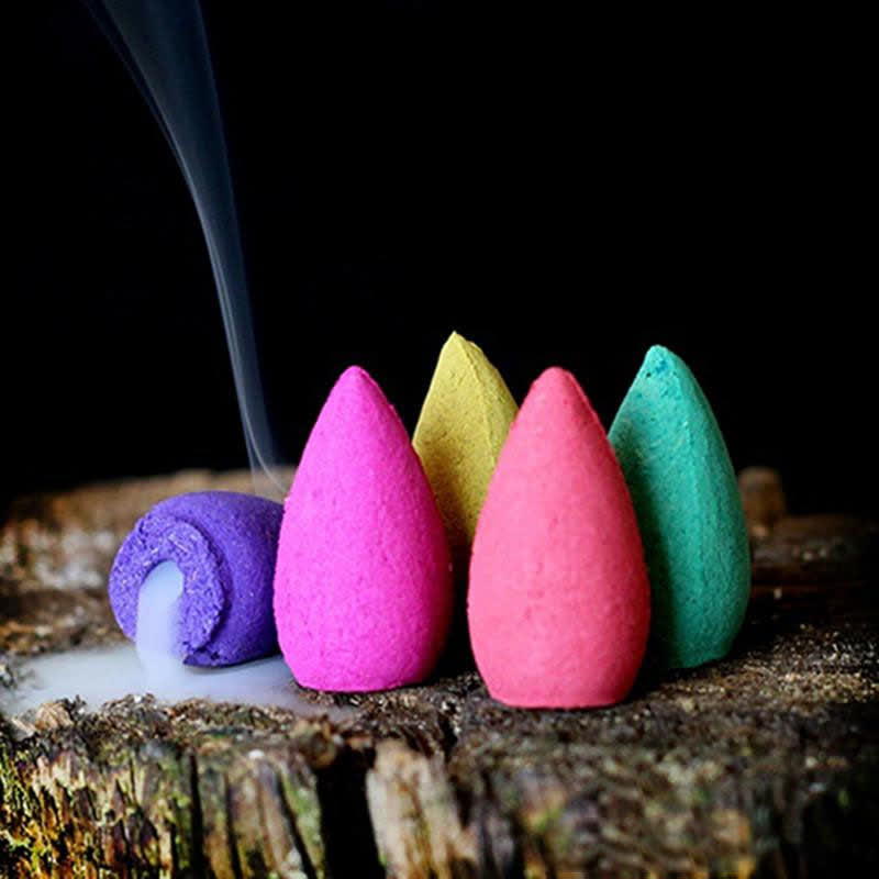 Tibetan Elephant Purple Clay Backflow Smoke Fountain Peace Incense Burner Decoration