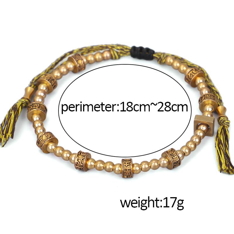 Tibetan Curse Six True Words Wealth Bracelet