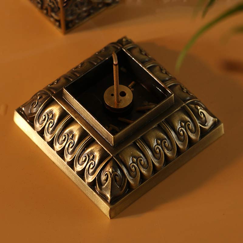 Heart Sutra Alloy Incense Holder Home Decoration Incense Burner