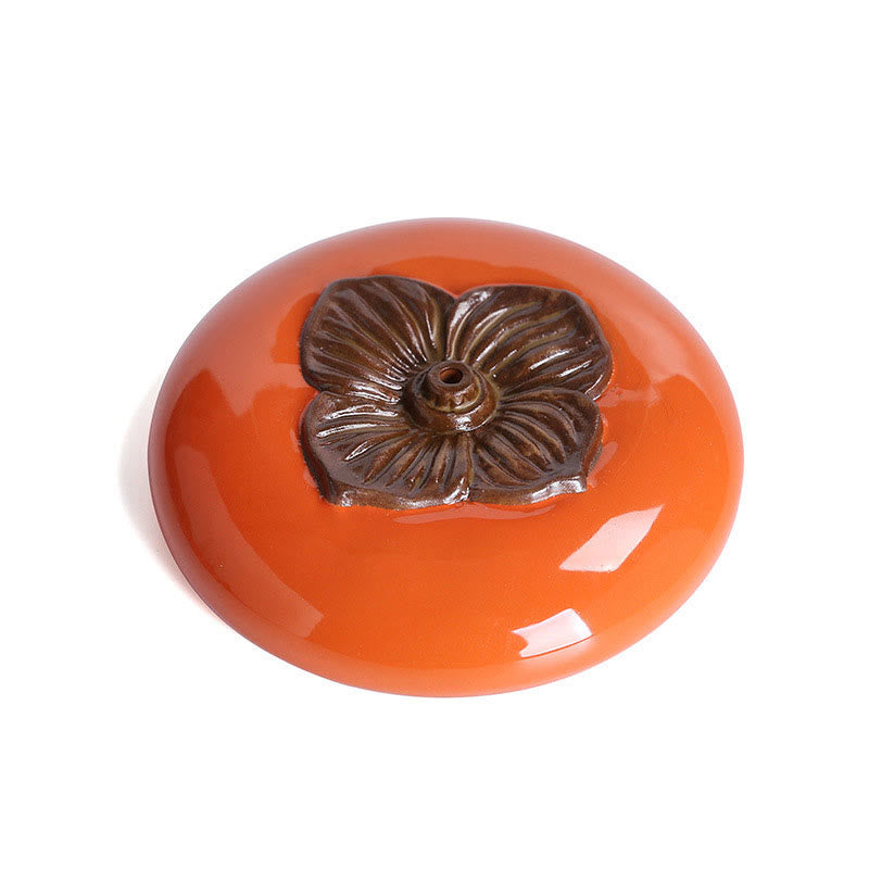 Persimmon Ceramic Meditation Incense Burner Incense Holders