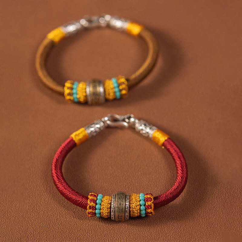 Handmade Tibetan Amulet King Kong Knot Luck Protection Braided Bracelet