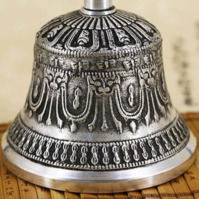 Tibetan Meditation Bell and Vajra Dorje Copper Decoration Set