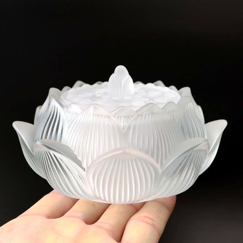 Lotus Liuli Crystal Meditation Incense Burner
