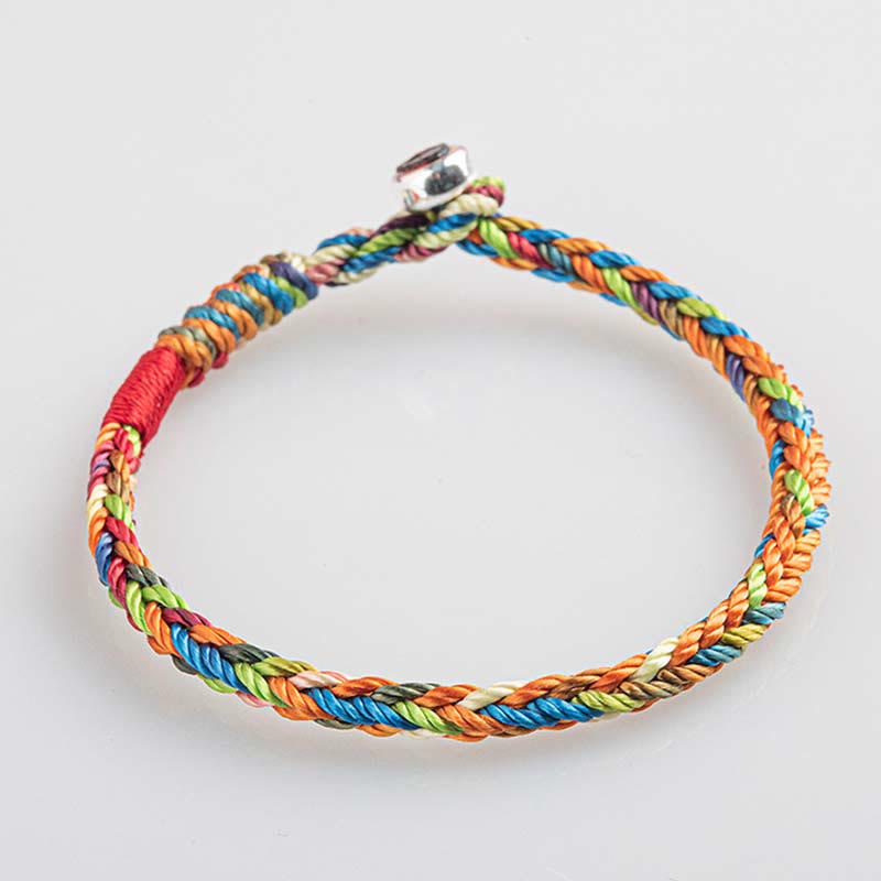 "May you be healthy and happy" Lucky Multicolored Bracelet Includes Gift Message Card