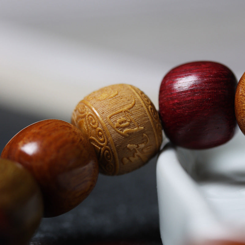 Tibet Various Wood Om Mani Padme Hum Purity Bracelet