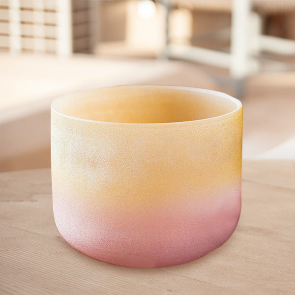 Tibetan Crystal Sound Bowl Meditation Handcrafted for and Support Singing Bowl