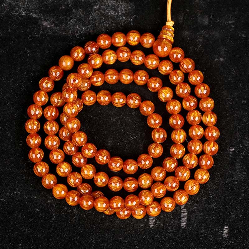 Golden Sea Willow Success Positive Bracelet Mala