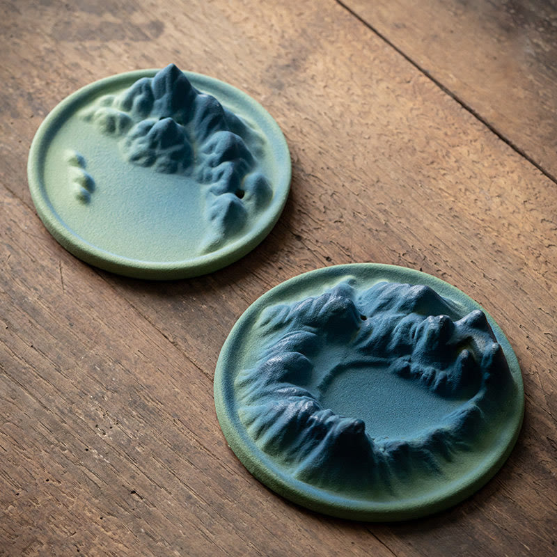 Creative Mountain River Ceramic Backflow Incense Burner