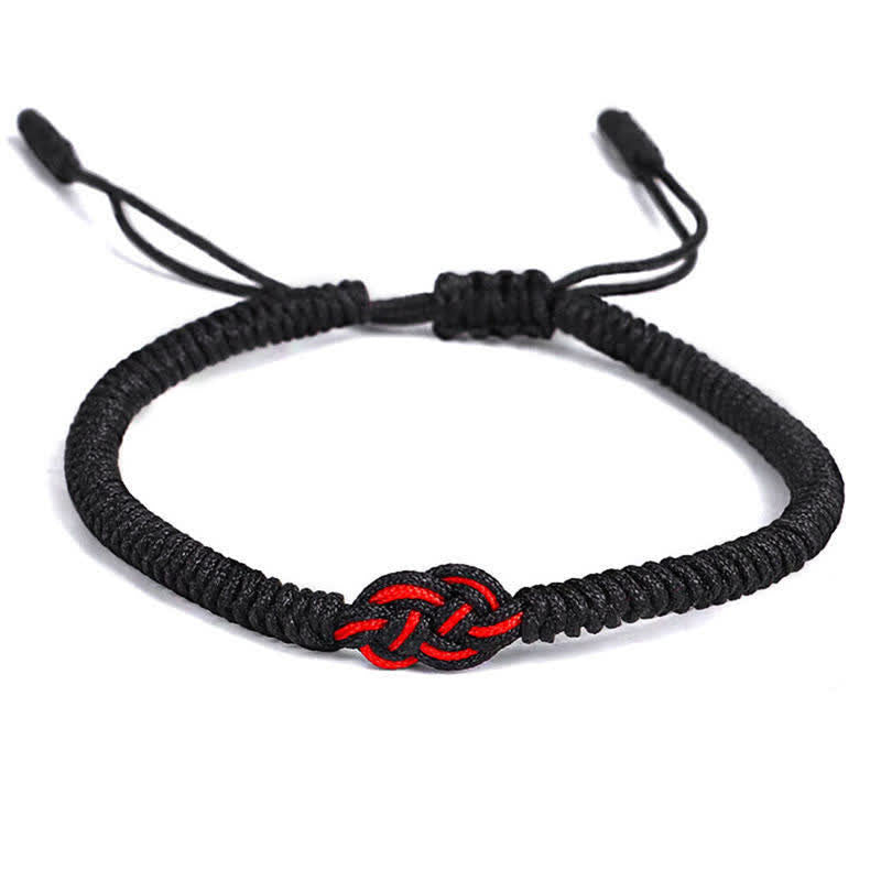 2Pcs Tibetan Luck Chinese Knot Protection String Bracelet