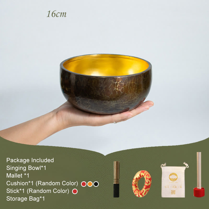 Tibetan Meditation Sound Bowl Handcrafted Yoga Mindfulness Singing Bowl Set