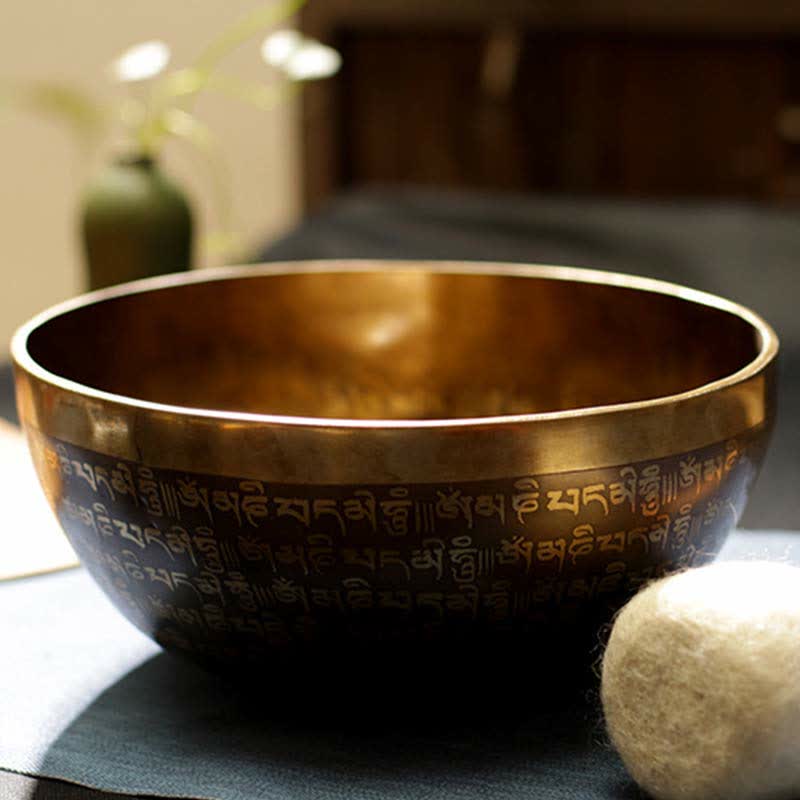 Sutra Singing Bowl Handcrafted for and Meditation Positive Energy Sound Bowl Set