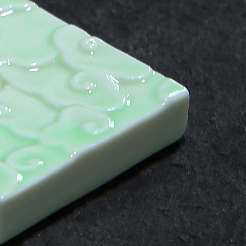 Mini Auspicious Clouds Design Stick Ceramic Small Incense Burner Decoration