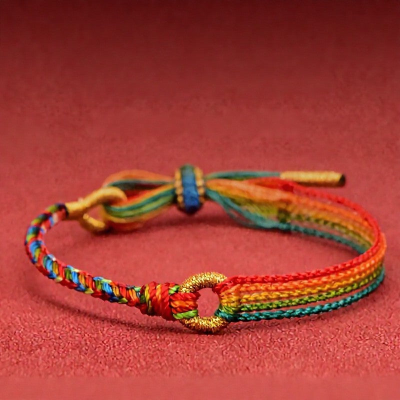 Five-color Red String Luck Ethnic Style Bracelet