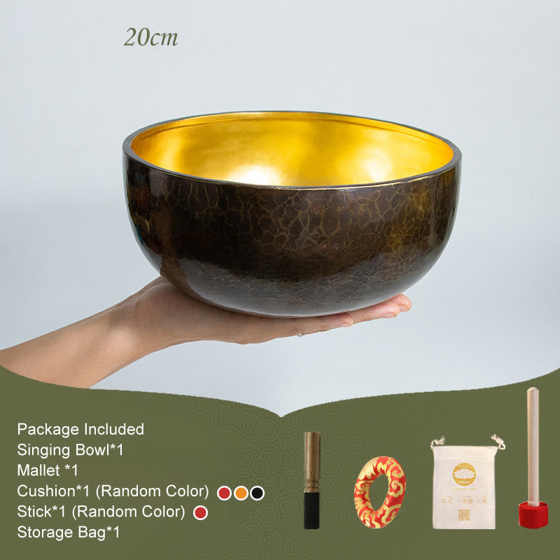 Tibetan Meditation Sound Bowl Handcrafted Yoga Mindfulness Singing Bowl Set