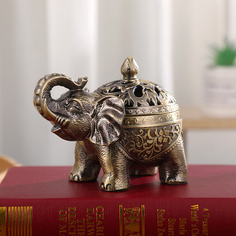 Elephant Alloy Incense Holder Home Decoration Incense Burner
