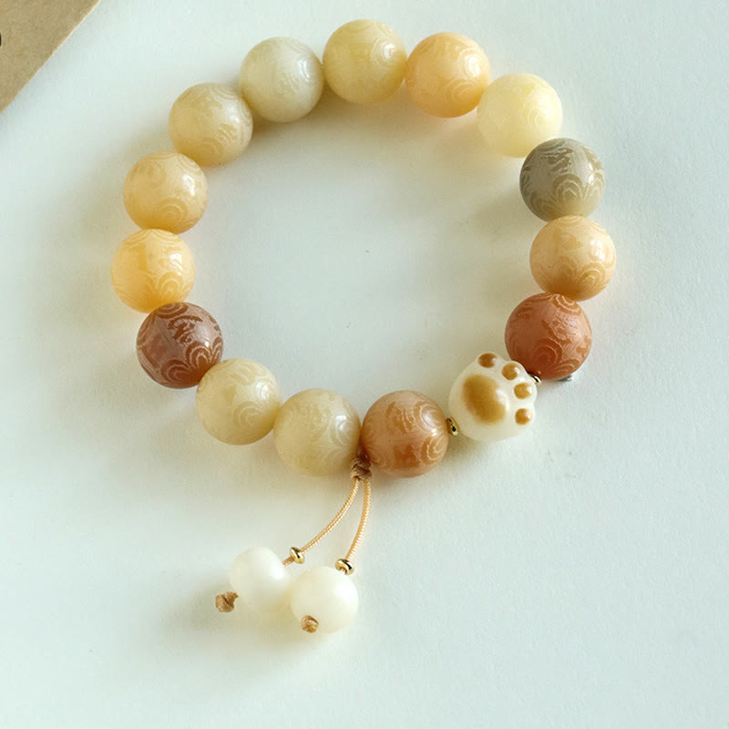 Bodhi Seed Om Mani Padme Hum Carved Harmony Bracelet