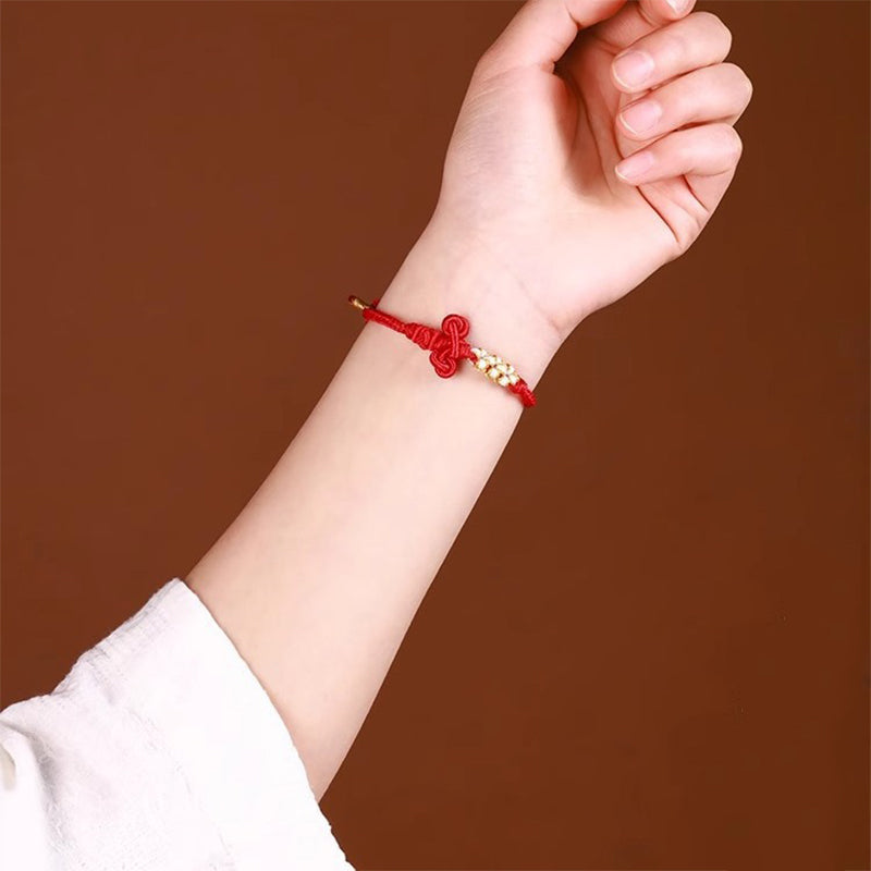 Handmade Wenchang Knot Luck Strength Braided Rope Bracelet