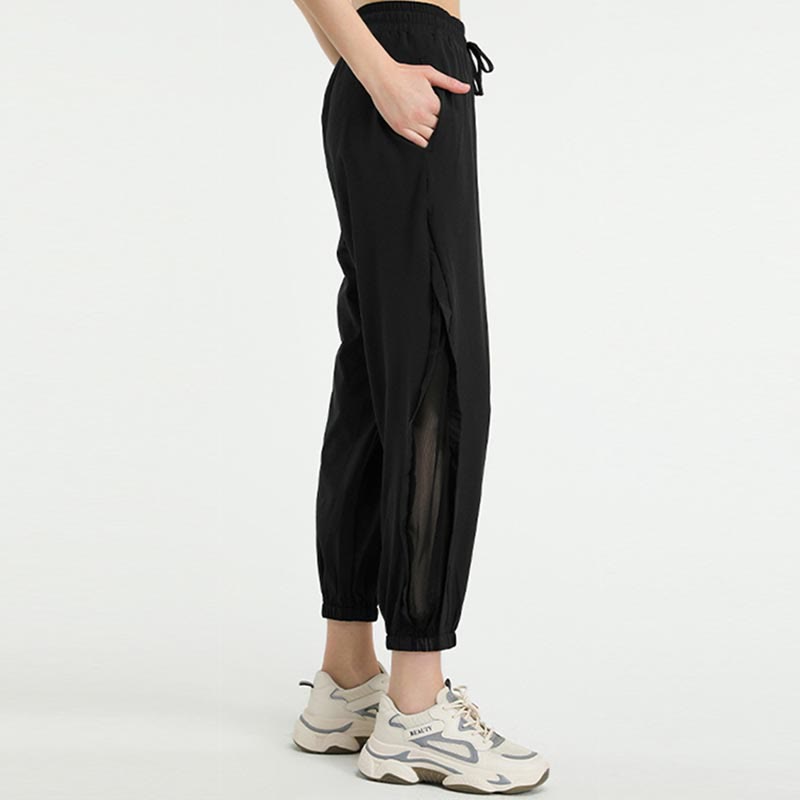 High Waist Loose Fitness Yoga Sports Track Pants With Pockets