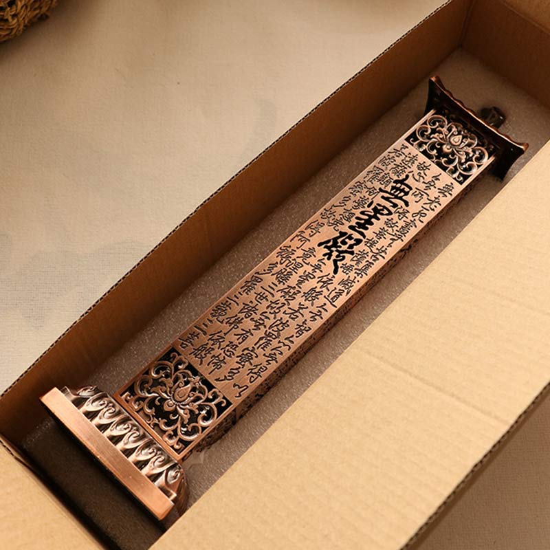 Heart Sutra Alloy Incense Holder Home Decoration Incense Burner